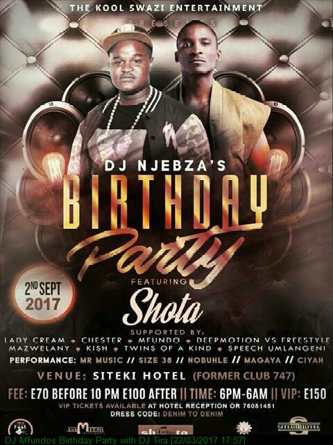 DJ Mfundos Birthday Party with DJ Tira Pic